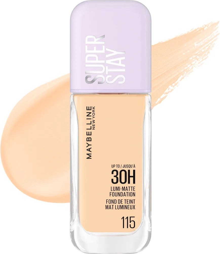 Тональный флюид Maybelline New York Super Stay Lumi-Matte матирующий стойкий, 35 мл, оттенок 90