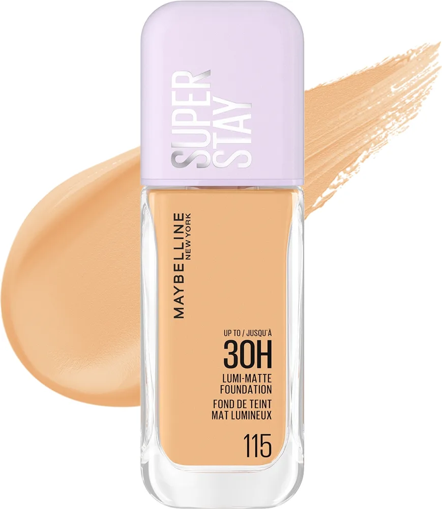 Тональный флюид Maybelline New York Super Stay Lumi-Matte матирующий стойкий, 35 мл, оттенок 250