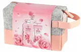 Набор Aurora Cosmetic Gardenia гель для душа 270 мл бальзам для тела 60 мл и косметичка — фото 2