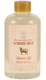 Набор Aurora Cosmetic Almond Milk гель для душа 200 мл бальзам для тела 200 мл крем для рук 60 мл губка и косметичка — фото 5