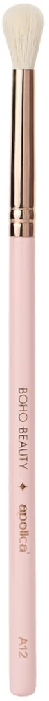 Кисть для растушёвки теней Boho Beauty X Apollca A12 из козьего ворса