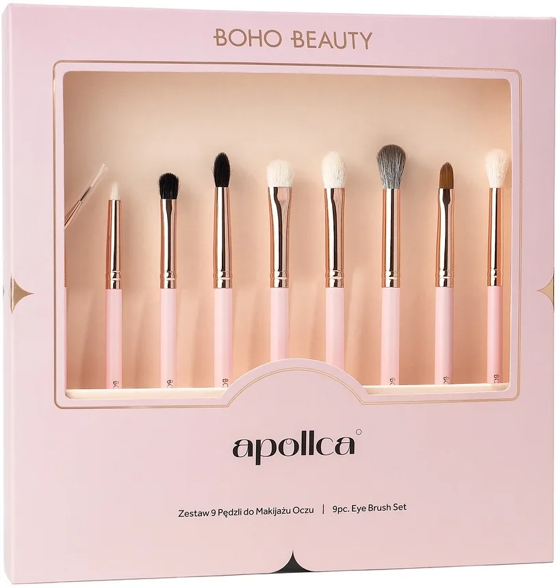 Набор кистей для макияжа глаз Boho Beauty X Apollca Eye Brush Set из 9 предметов