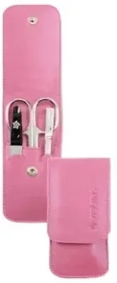 Маникюрный набор Pfeilring Solingen Manicure Travel Set 3 предмета розовый нержавеющая сталь