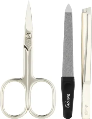 Маникюрный набор Pfeilring Solingen Manicure Travel Set 3 предмета синий нержавеющая сталь