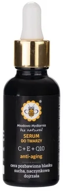 Сыворотка для лица Miodowa Mydlarnia C+E+Q10 антивозрастная осветляющая 30 мл