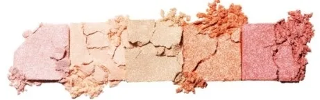 Палетка хайлайтеров Unleashia Mini Highlighter Palette Mood Shower компактная, с мелким глиттером, 4 г, оттенок 100 - Ballerina Shower