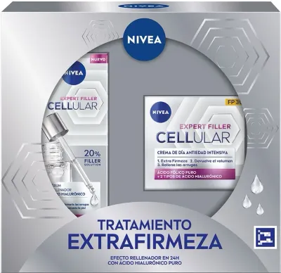 Набор для лица NIVEA Cellular Expert Filler дневной крем SPF30 и сыворотка с гиалуроновой кислотой для зрелой кожи 50+30 мл
