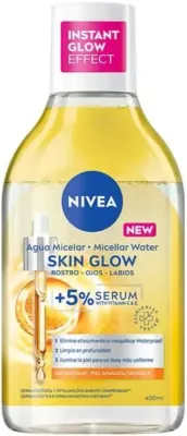 NIVEA Skin Glow двухфазная мицеллярная вода с витаминами C и E для сияния кожи 400 мл