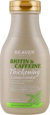 Кондиционер для волос с биотином и кофеином Beaver Professional Biotin & Caffeine Thickening Conditioner, 350 мл
