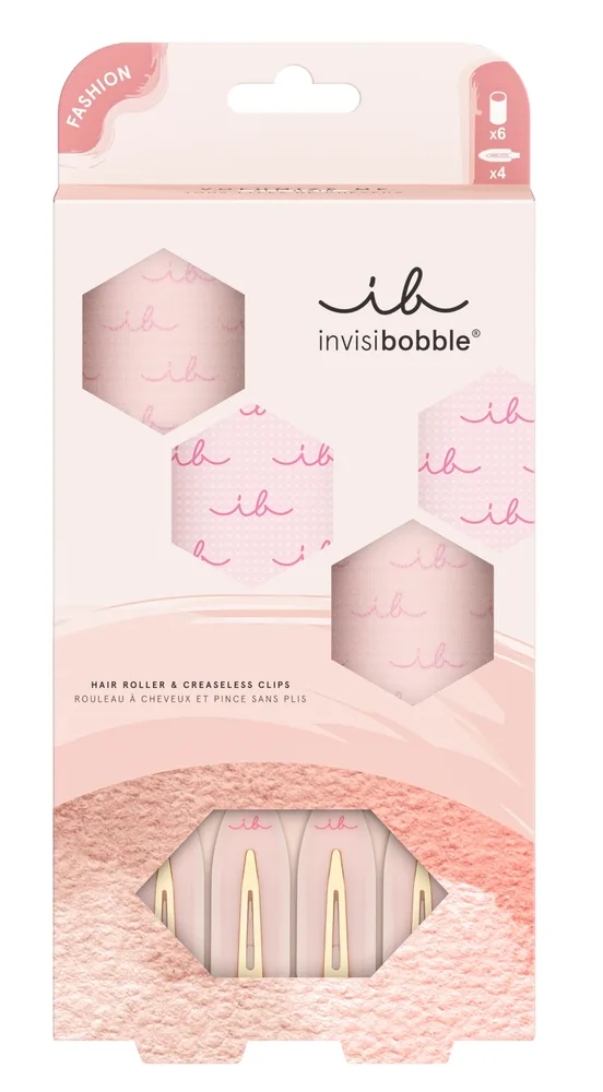 Набор Invisibobble Volumize Me бигуди на липучке 6 шт и зажимы для волос 4 шт