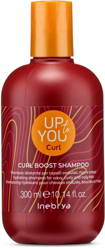 Шампунь Inebrya Up To You Curl Boost увлажняющий, для вьющихся и волнистых волос, с бананом, манго и малиной, 300 мл, Италия