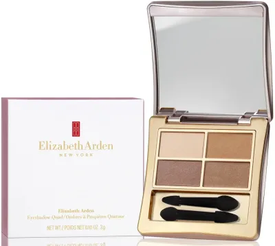 Палетка теней для век Elizabeth Arden Eyeshadow Quad бархатистая текстура, стойкая формула, 3 г