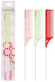 Набор гребней Framar Dreamweaver Comb Set Strawberry Shortcake с хвостиком из нержавеющей стали, антистатический, 3 шт — фото 1