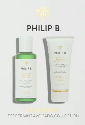 Набор для волос Philip B Peppermint Avocado шампунь и кондиционер с мятой и авокадо 60+60 мл