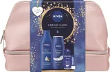 Набор NIVEA Creme Care гель для душа молочко антиперспирант и бальзам для губ с миндальным маслом 5 предметов — фото 1