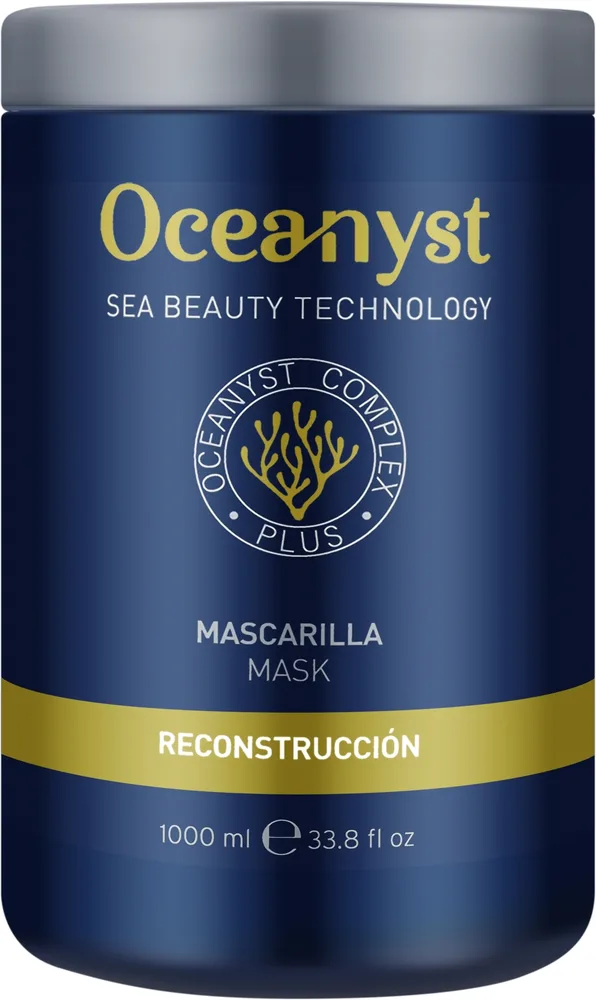 Восстанавливающая маска для повреждённых волос Oceanyst, масло ши, комплекс морских водорослей, пантенол, 500 мл