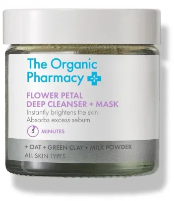 Глубоко очищающая маска-пудра для лица The Organic Pharmacy Flower Petal Deep Cleanser + Mask