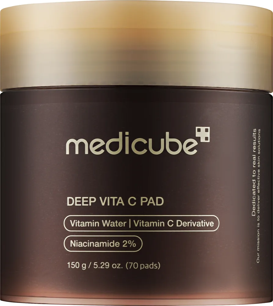 Medicube Deep Vita C Pad осветляющие пэды для лица с витамином C и PHA 70 шт