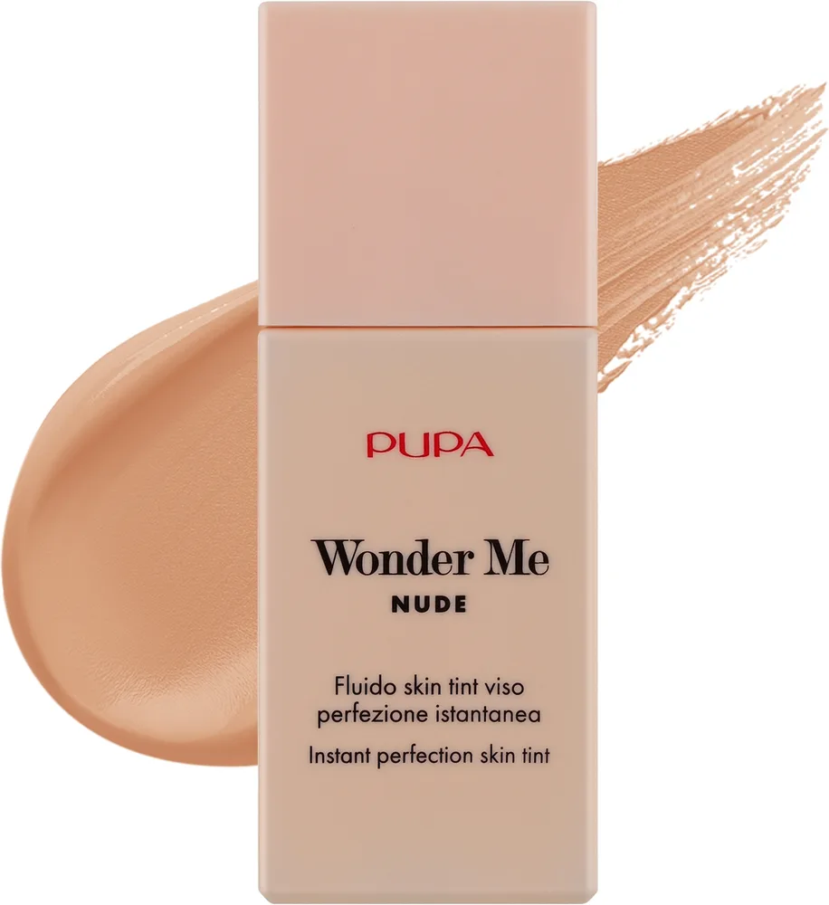 Тональный флюид Pupa Wonder Me Nude натуральный увлажняющий, 30 мл, оттенок 030 - Sand