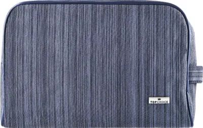 Косметичка Top Choice 99465 мужская ПВХ серая 27х19х12 см
