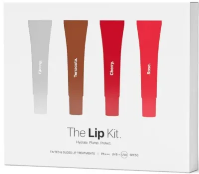 Набор блесков для губ Transparent Lab The Lip Kit с SPF 50 оттенки Glossy Terracotta и Rose 4 шт по 15 мл