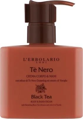Крем для рук и тела L'Erbolario Black Tea с чёрным чаем 250 мл