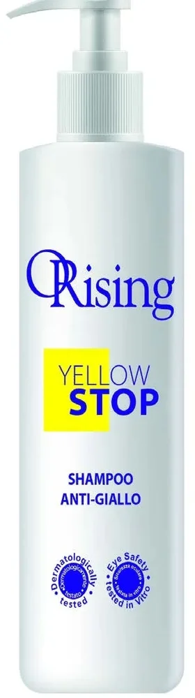 Шампунь Orising Yellow Stop против жёлтых и оранжевых оттенков, для блонда, седых и осветлённых волос, 150/500 мл, Италия