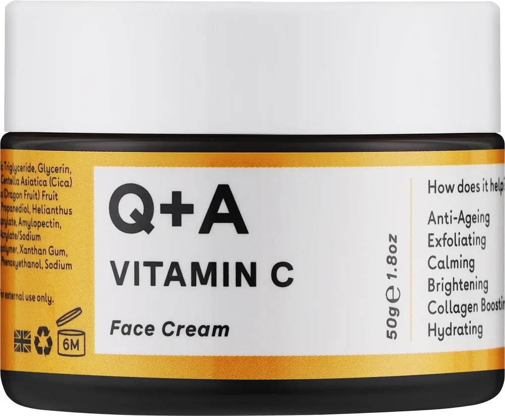 Крем для лица Q+A Vitamin C Radiance осветляющий с витамином C 50 г