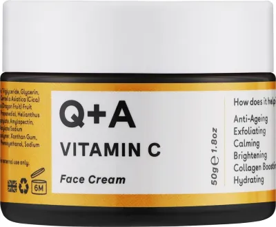 Крем для лица Q+A Vitamin C Radiance осветляющий с витамином C 50 г