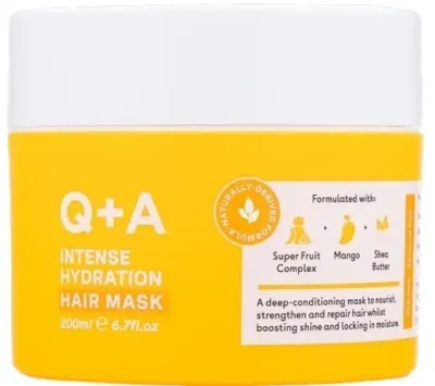 Маска для волос Q+A Intense Hydration Hair Mask интенсивно увлажняющая, антистатическая, 200 мл