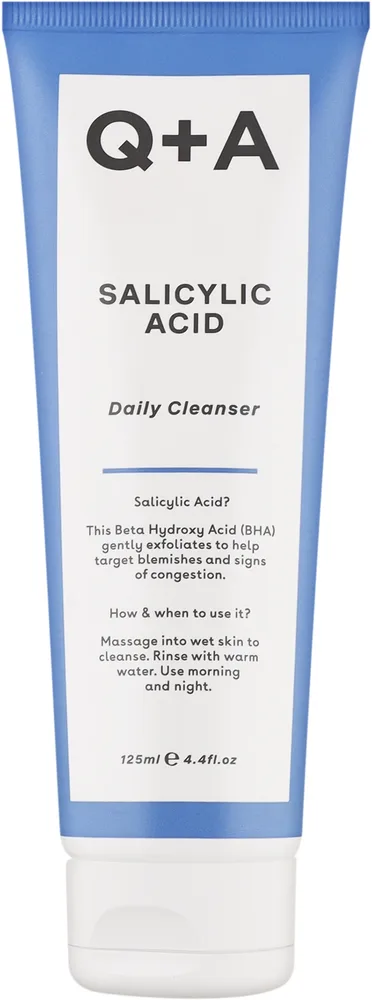 Очищающий гель для лица Q+A Salicylic Acid Daily Cleanser против несовершенств, 125 мл