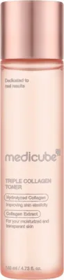 Тоник для лица Medicube Triple Collagen с коллагеном, гиалуроновой кислотой и ниацинамидом, 140 мл