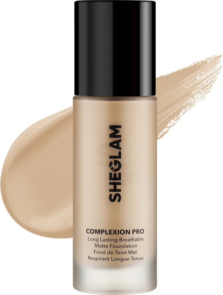 Кремовая тональная основа Sheglam Complexion Pro Long Lasting Breathable Matte Foundation матирующая стойкая, 30 мл, оттенок Buttercream