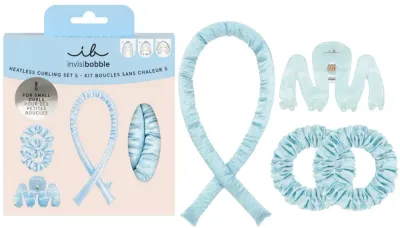 Набор Invisibobble Sprunchie Baby Curl S резинки Sprunchie Slim 2 шт атласная лента для завивки и зажим