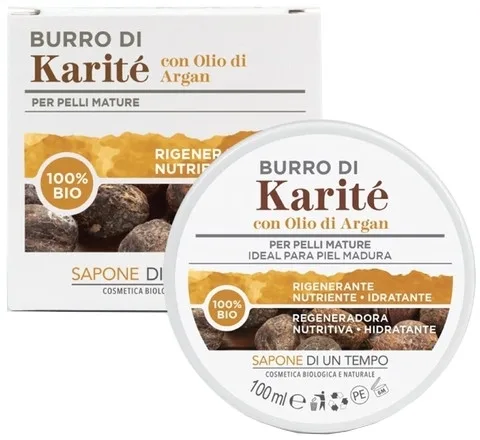 Масло для тела Sapone Di Un Tempo Shea Butter органическое масло ши с аргановым маслом 100 мл