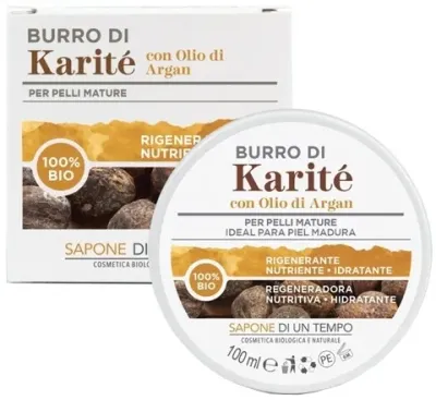Масло для тела Sapone Di Un Tempo Shea Butter органическое масло ши с аргановым маслом 100 мл