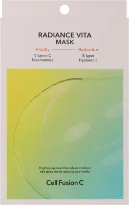 Тканевая маска для лица Cell Fusion C Radiance Vita Mask с витамином С и гиалуроновой кислотой, 5х25 мл