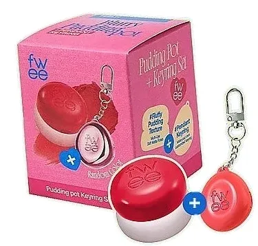 Набор Fwee Lip & Cheek Blurry Pudding Pot бальзам для губ и щек и ручка-брелок