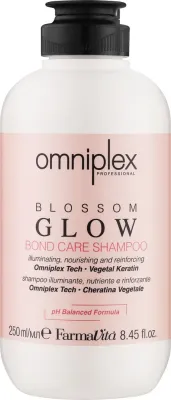 Шампунь Farmavita Omniplex Blossom Glow с технологией укрепления волос, для окрашенных и повреждённых волос, 250 мл, Италия