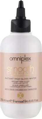 Ламеллярная вода для мгновенного блеска волос FarmaVita Omniplex Smooth Experience Instant High Gloss Water, 250 мл