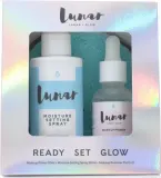 Набор Lunar Glow Ready Set Glow база под макияж 30 мл спрей для фиксации макияжа 100 мл и спонж для демакияжа — фото 4