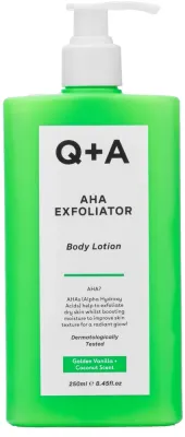 Отшелушивающий лосьон для тела Q+A AHA Exfoliator с гликолевой и молочной кислотами, 250 мл