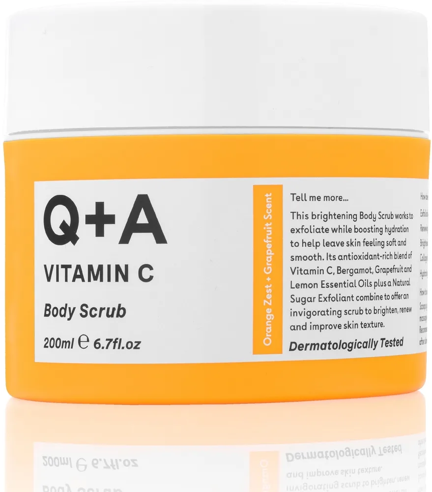 Q+A Q+A Vitamin C Body Scrub - Скраб для тела с витамином С Vitamin C Body Scrub 200 мл