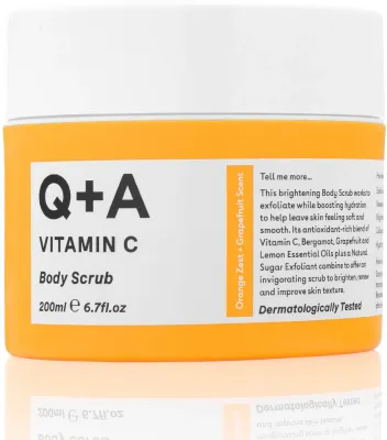 Q+A Q+A Vitamin C Body Scrub - Скраб для тела с витамином С Vitamin C Body Scrub 200 мл