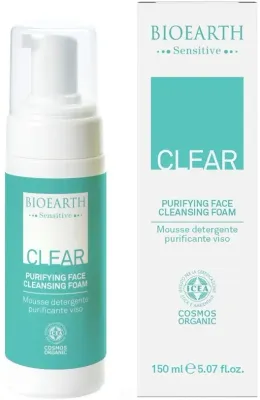 Bioearth Sensitive Clear Purifying Foam очищающая пенка для проблемной кожи с чайным деревом 150 мл
