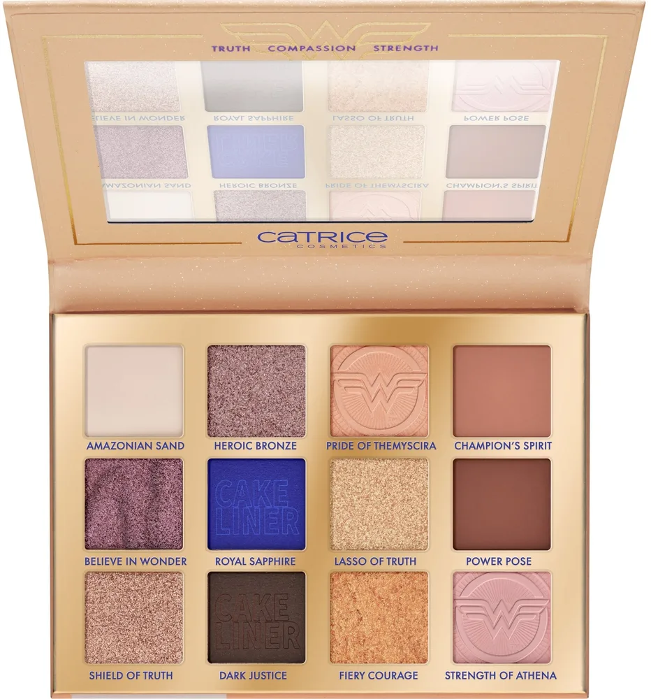 Палетка теней для век Catrice Wonder Woman Eyeshadow Palette 12 оттенков, оттенок 010 - Wonder Woman Story