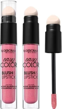 Жидкая помада и румяна Deborah Easy Color 2 в 1, оттенок 06 - Pink Glow
