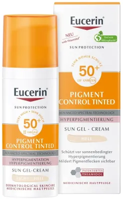 Гель-крем для лица Eucerin Pigment Control тонирующий SPF50+ 50 мл