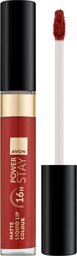 Жидкая помада для губ Avon Power Stay 16H Matte матовая, оттенок Almost Red