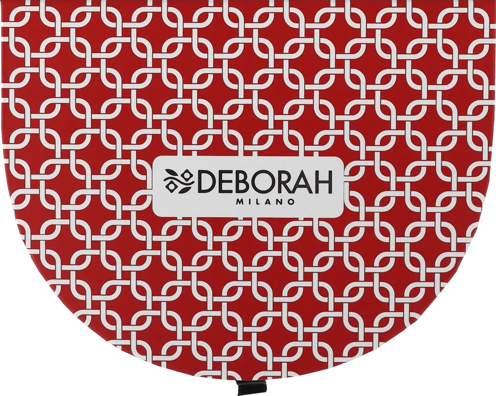 Набор для макияжа Deborah Mini Warm девять теней три помады румяна хайлайтер и зеркало